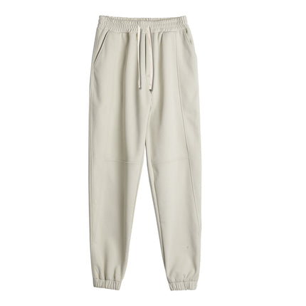 Men Solid Color Loose Fit Drawstring Sweatpants for Sports and Casual