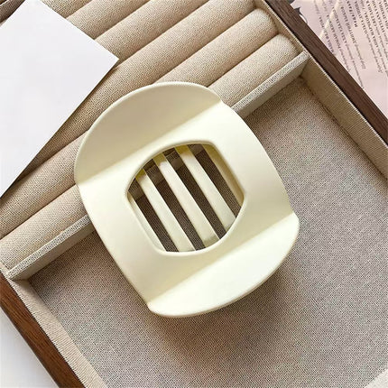 Matte Geometric Hair Clips for Thick Hair