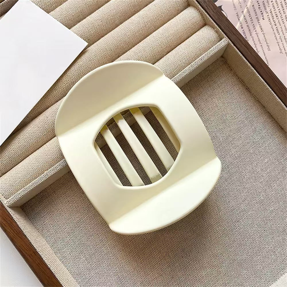 Matte Geometric Hair Clips for Thick Hair