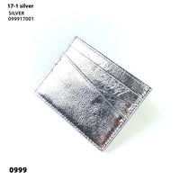 Leather Oil Edge Oblique Thin Bank Card Holder Soft Cowhide Document Package