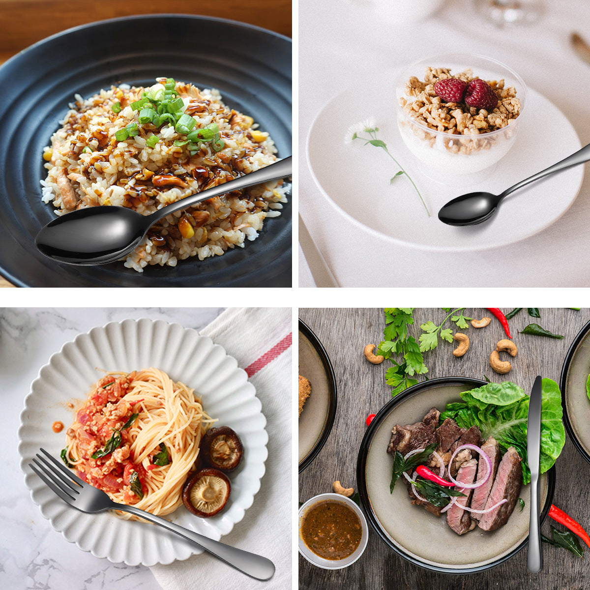 طقم أدوات مائدة مكون من 24 قطعة