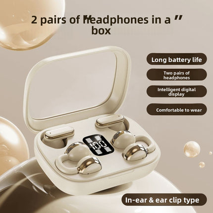 Bluetooth headset ear clip semi-in-ear