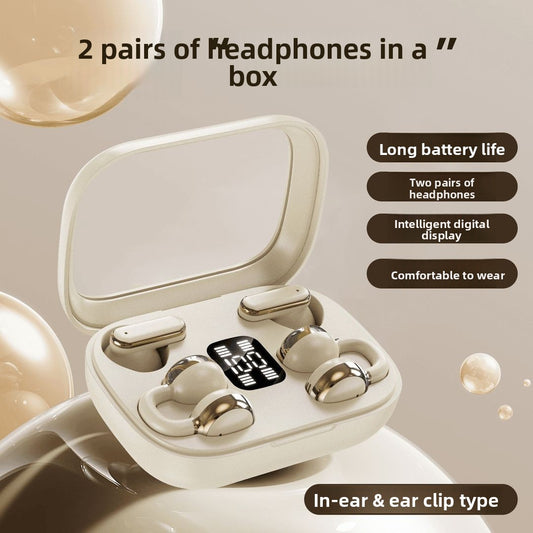 Bluetooth headset ear clip semi-in-ear