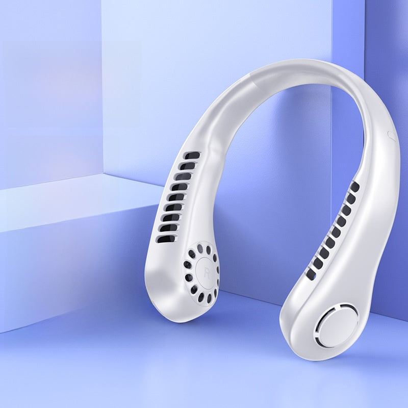 Portable USB Neck Fan with Silent Bladeless Design