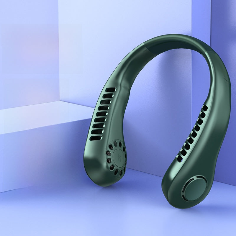 Portable USB Neck Fan with Silent Bladeless Design