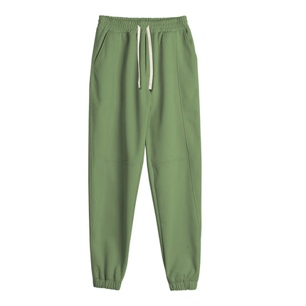 Men Solid Color Loose Fit Drawstring Sweatpants for Sports and Casual