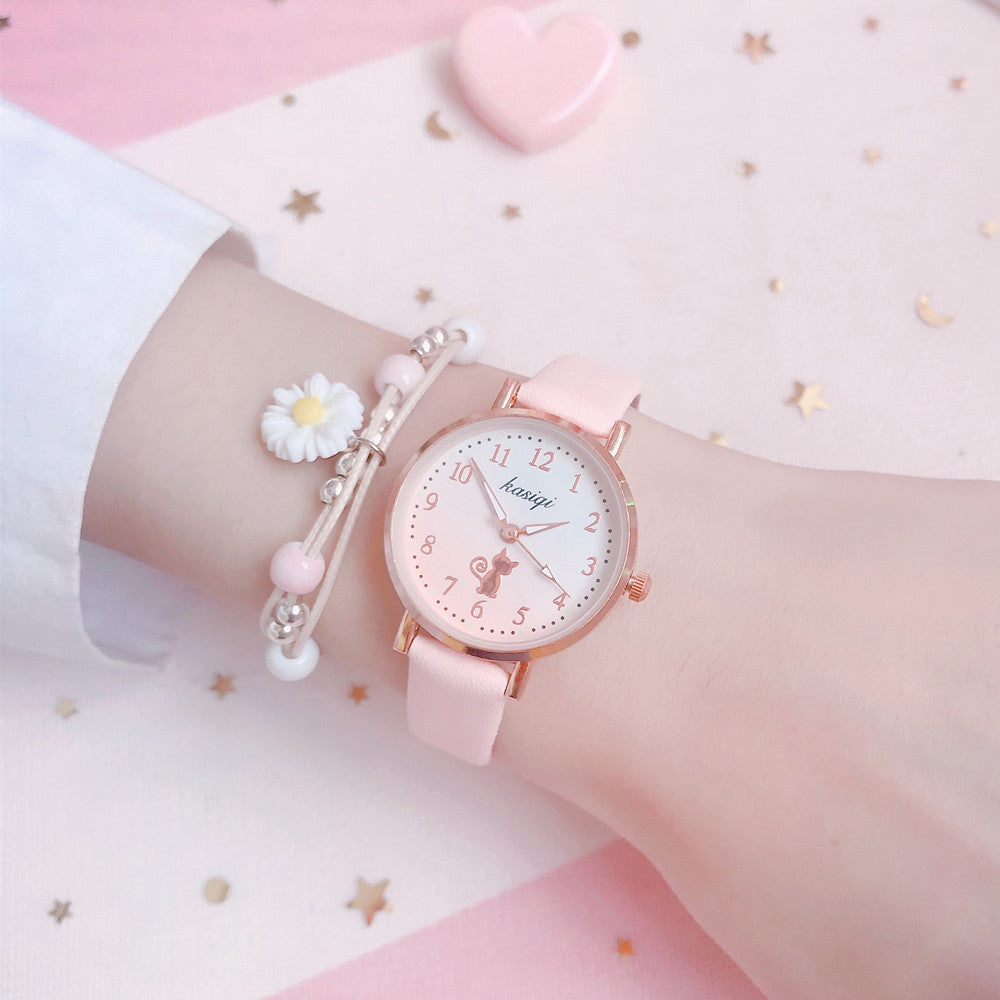 Japanese Cherry Blossom Quartz Watch for Girls