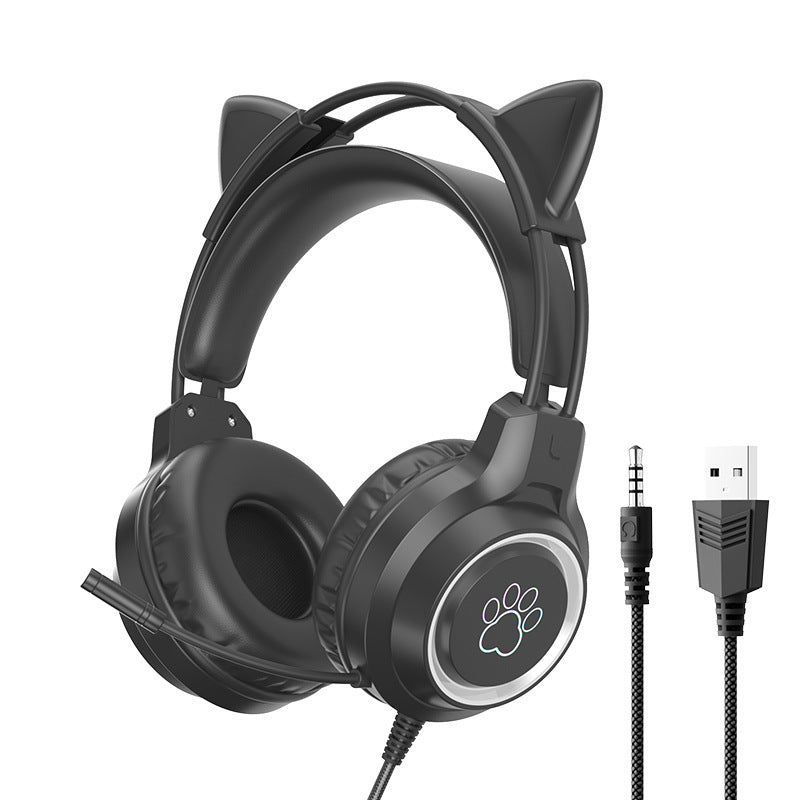 Cat Ear Wired Gaming Headset