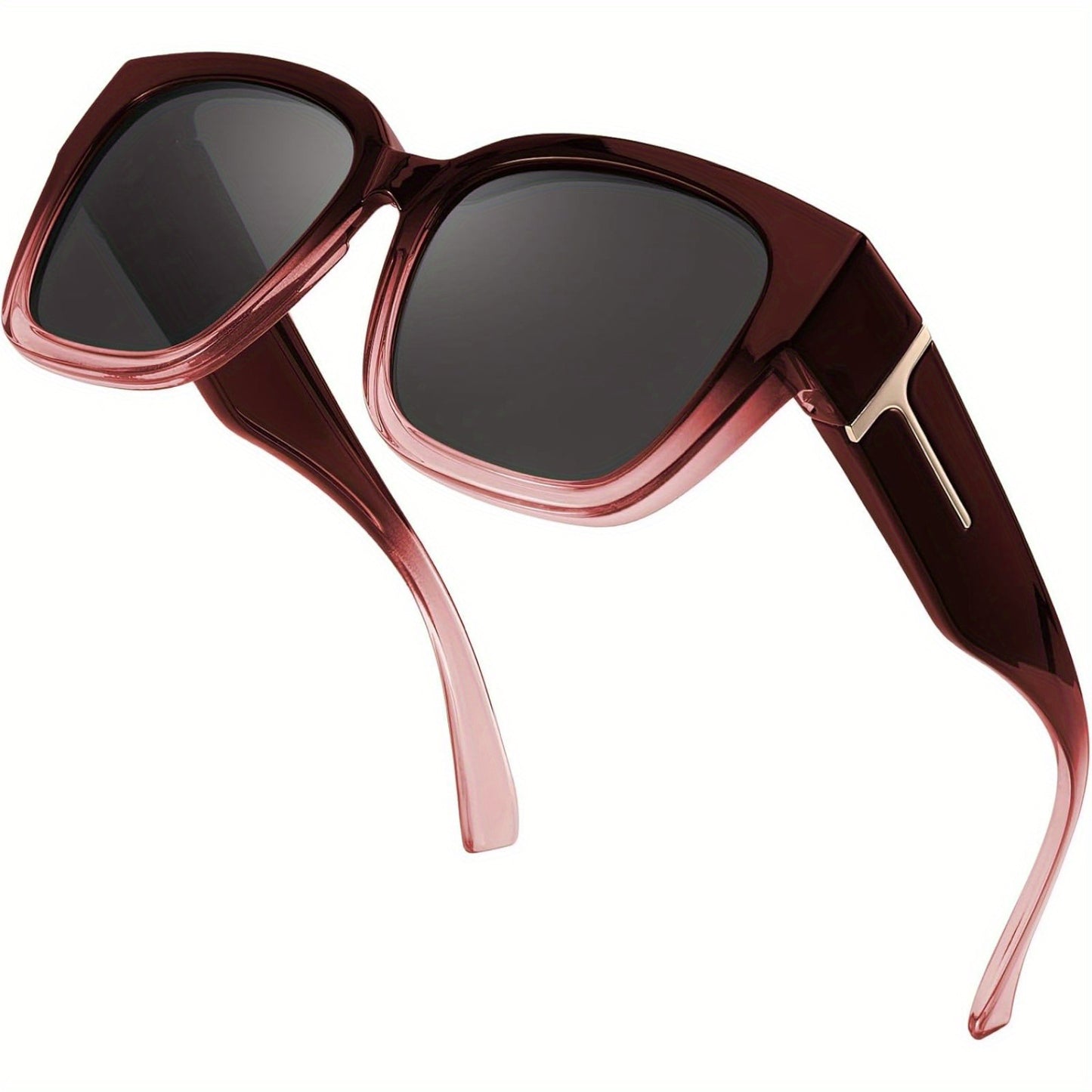Fashion Square Polarized Sunglasses with UV Protection