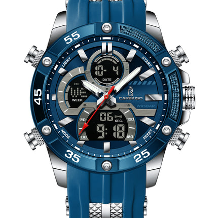 Men's Luminous Dual Display Waterproof Watch
