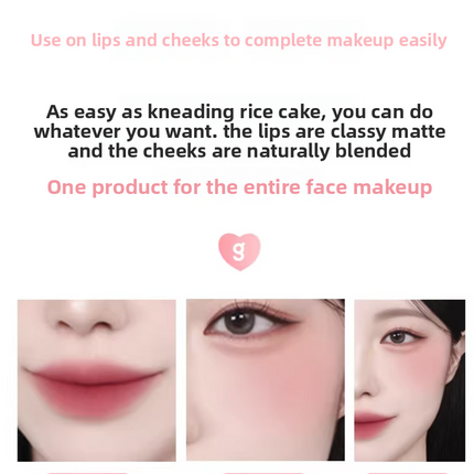 Korean Colorgram Matte Rice Cake Lip Gloss Velvet Lipstick for Lips and Cheeks Imported