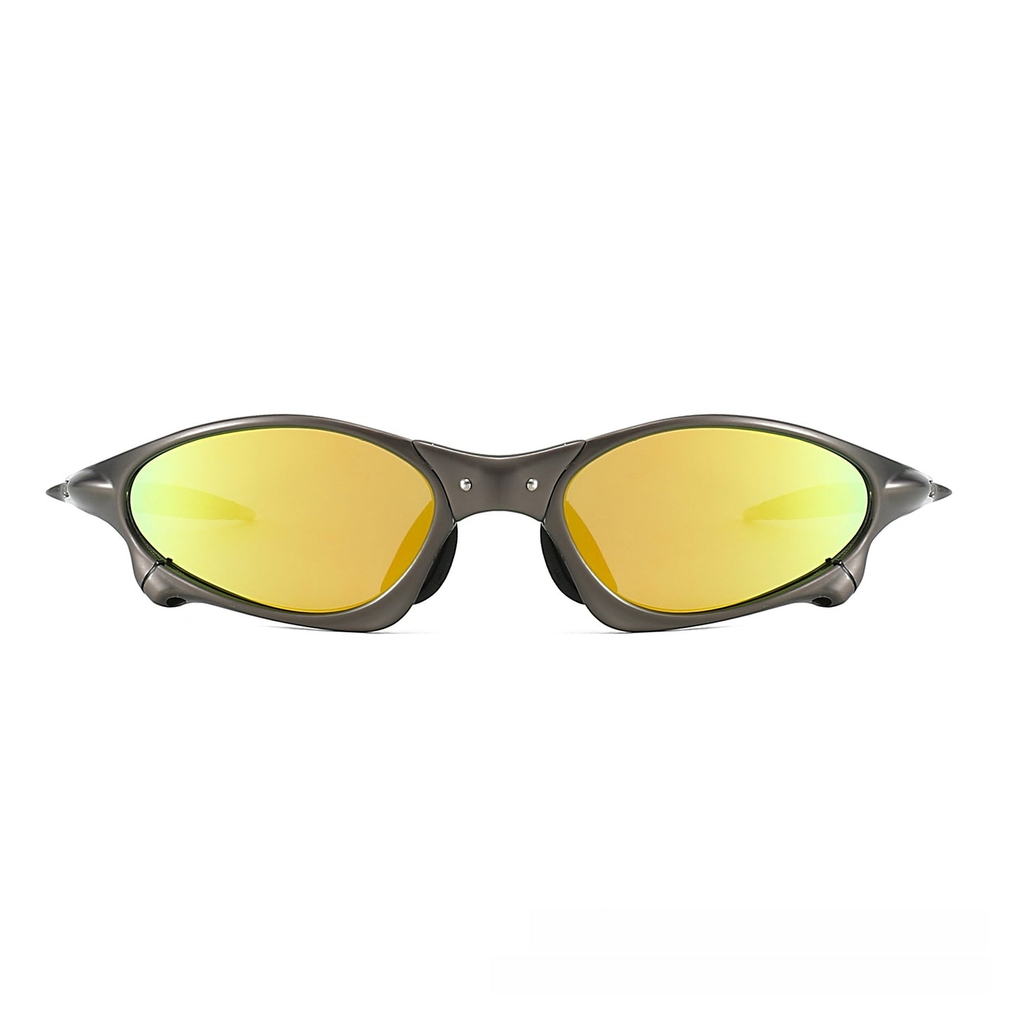 Metal Oval Polarized Sunglasses