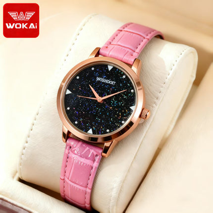 Women's Fashion Quartz Watch with Leather Strap