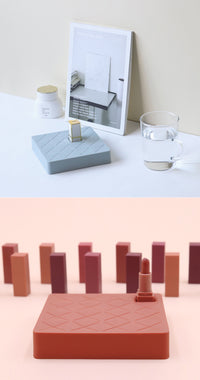 16 Grid Silicone Lipstick Storage Box
