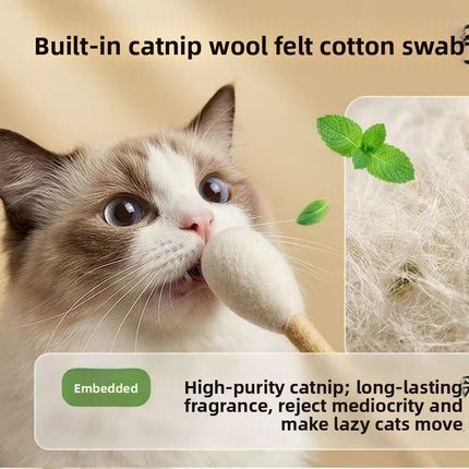 Cat toy made of pure wool felt