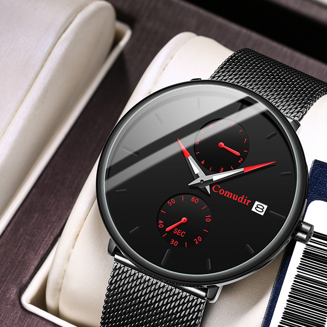 Mens Automatic Quartz Watch with Luminous Calendar