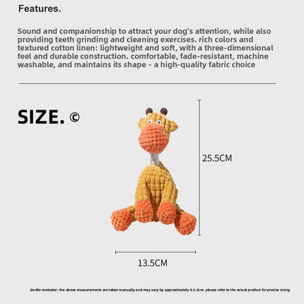 Squeaky Plush Dog Chew Toy