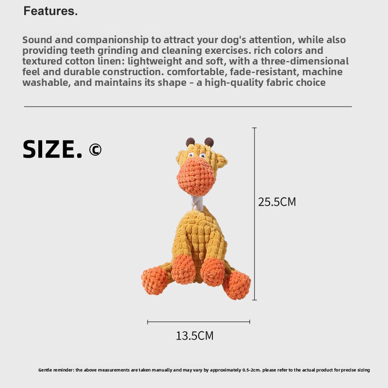 Squeaky Plush Dog Chew Toy