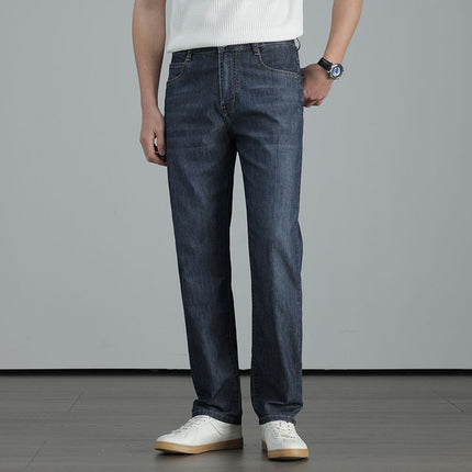 Men's Straight-Leg Denim Trousers