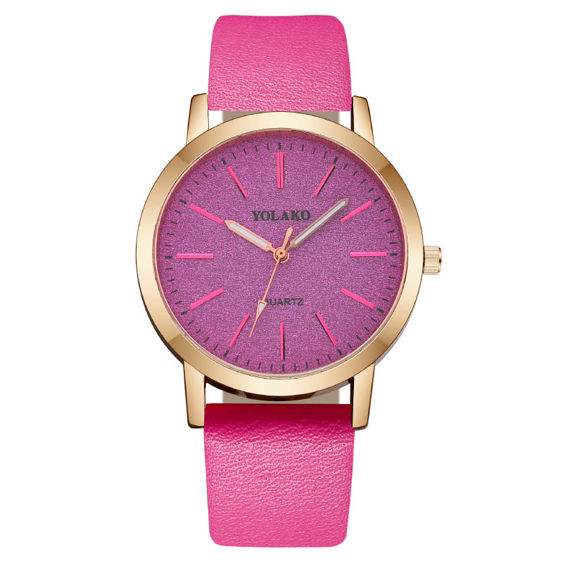 Ladies Quartz Watch Leather Strap