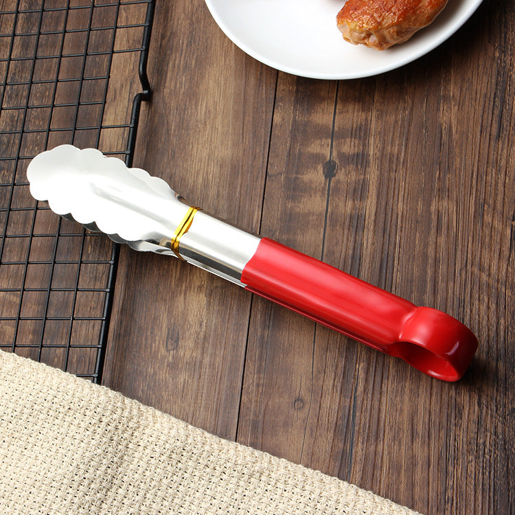Stainless Steel Silicone Handle Food Clips