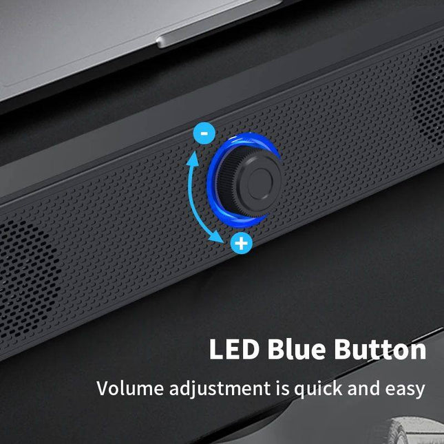 Long desktop dual speakers