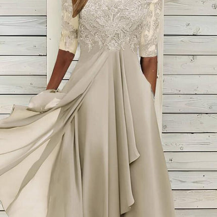 Elegant Chiffon Lace Evening Dress