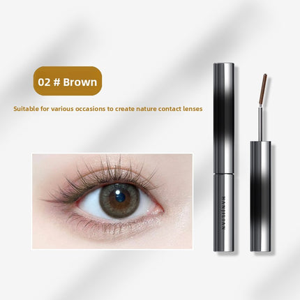 Mascara is waterproof, not prone to smudge, slender, curly and thick