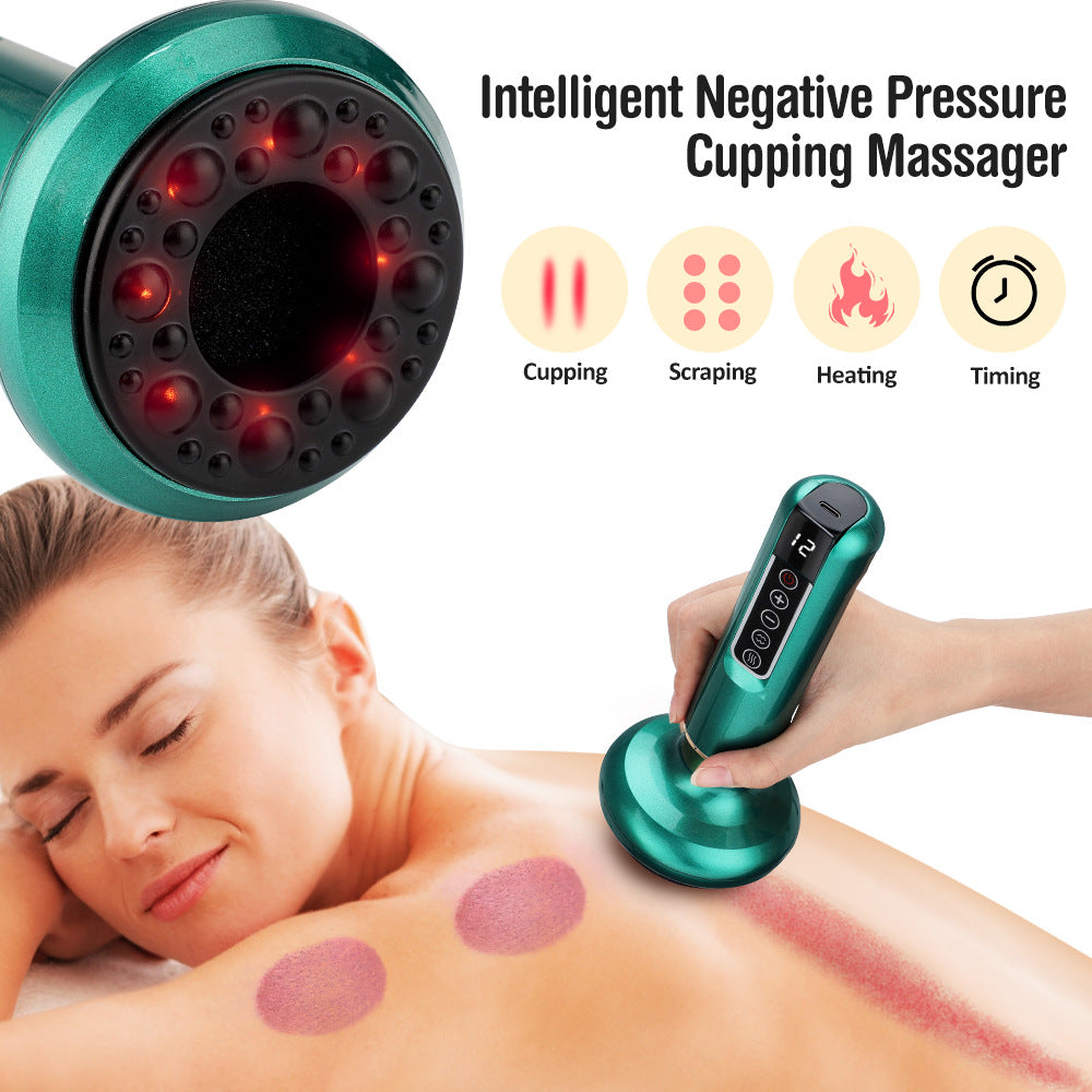 Electric Cupping Therapy Set with Heating and Massage