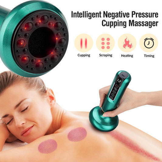 Electric Cupping Therapy Set with Heating and Massage