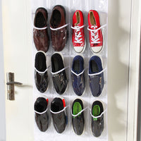 24 Grid Non-woven Bag Behind The Door Shoe Storage Hanging Bag