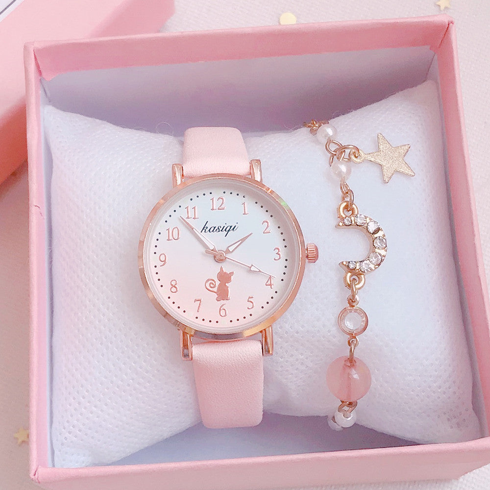 Japanese Cherry Blossom Quartz Watch for Girls