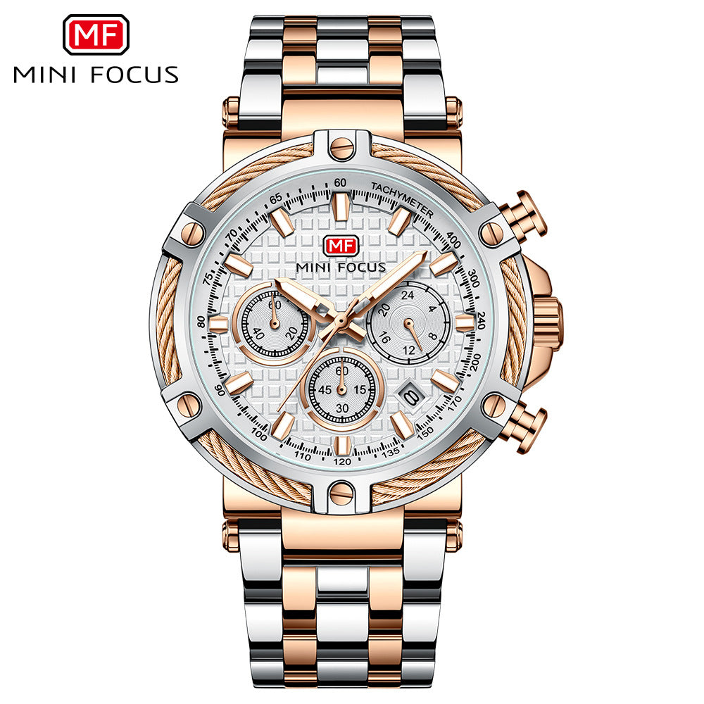Mini Focus Mens Quartz Watch with Luminous Feature