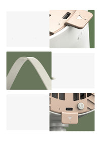 شفاط مطبخ صغير محمول جديد لعام 2024، مزود بمنفذ USB لشحن أجهزة الشواء، شفاط مطبخ صغير يعمل بالشفط، أدوات مطبخ