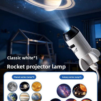 Star Projector Night Light with Cosmic Slides