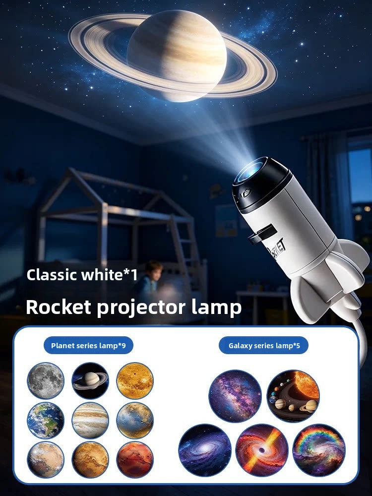 Star Projector Night Light with Cosmic Slides