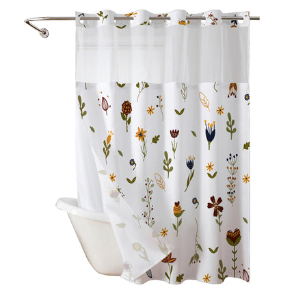 Digital Print Waterproof Shower Curtain