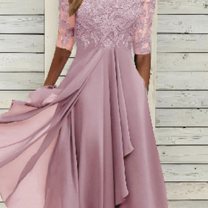 Elegant Chiffon Lace Evening Dress