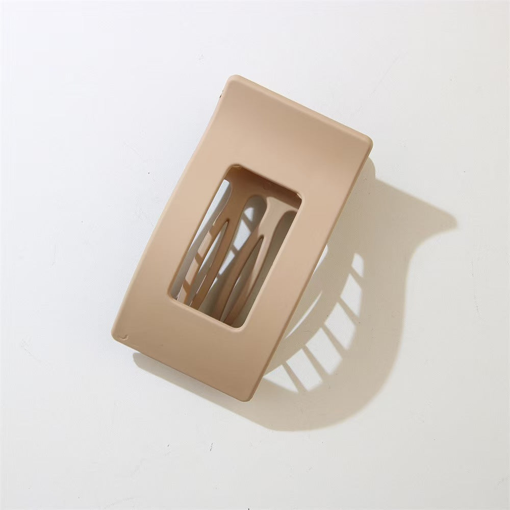 Matte Geometric Hair Clips for Thick Hair