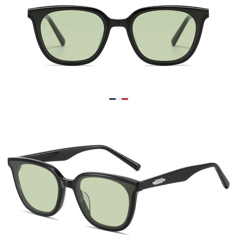 Fashion Oval Frame Polarized Sunglasses