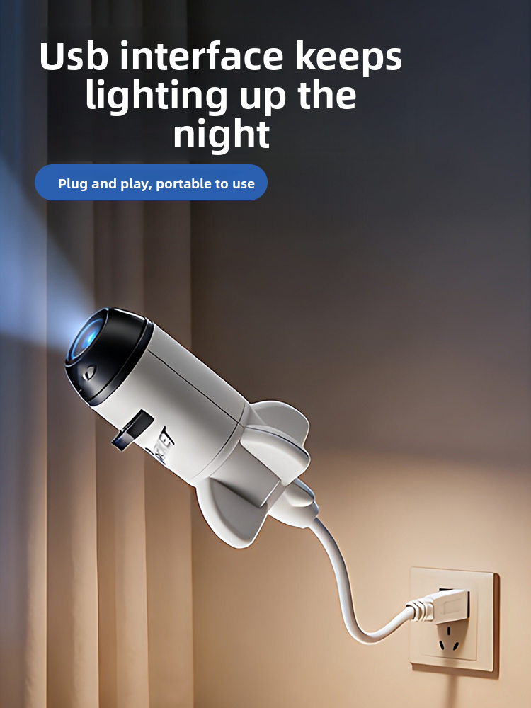 Star Projector Night Light with Cosmic Slides