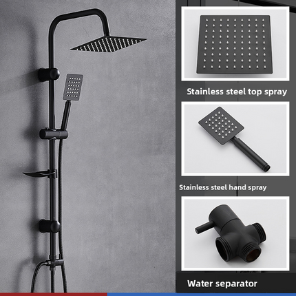 Stainless Steel Shower Set with Adjustable Spray