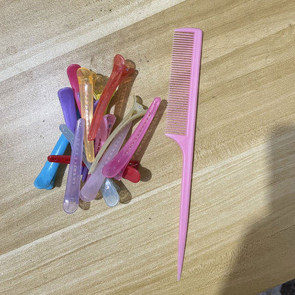 13-piece comb and clip set