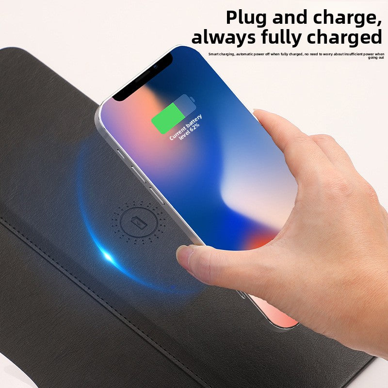 Wireless charging mouse pad