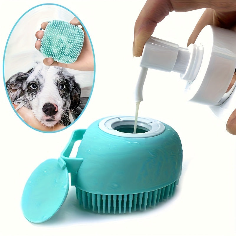 Silicone Pet Bath Brush Massage Cleaning Tool