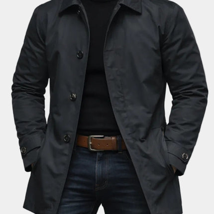 European and American Men's Jackets, High-End Casual Outerwear, Retro Waterproof Long-Sleeved Cardigans, Windbreakers, Foreign Trade Cross-Border Men's Clothing