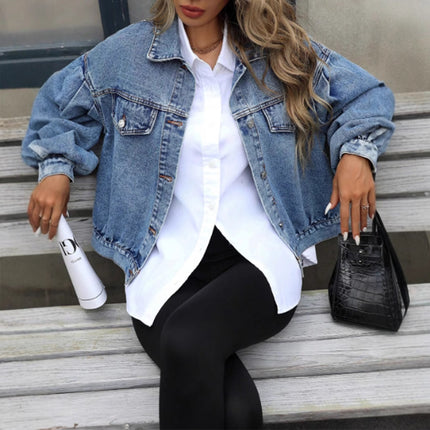 Women's Loose Fit Denim Jacket