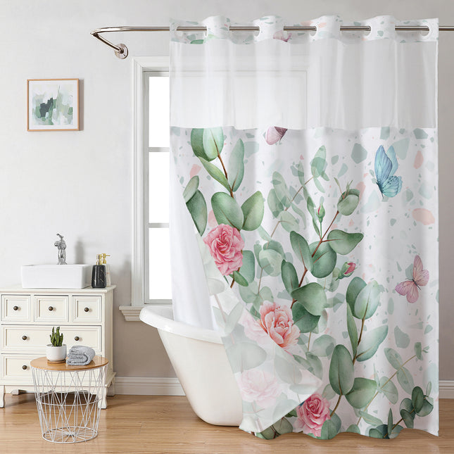 Digital Print Polyester Shower Curtain