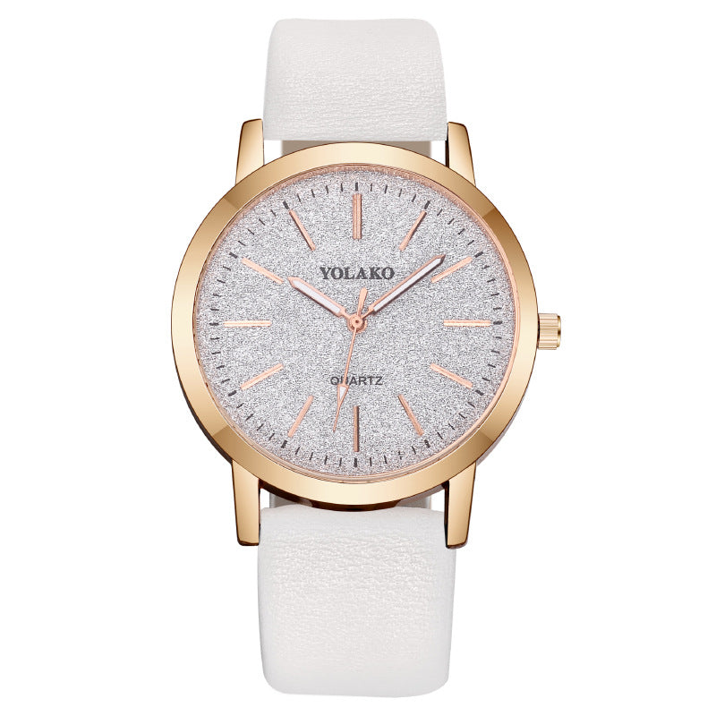 Ladies Quartz Watch Leather Strap