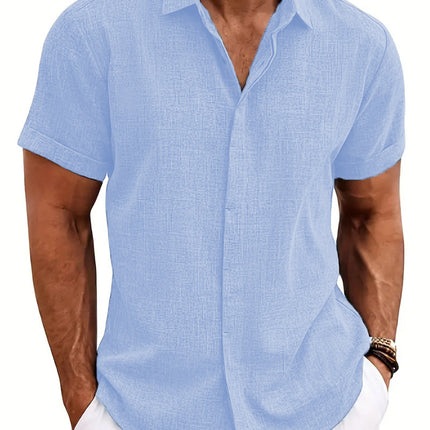 Mens 3D Printed Lapel Shirt